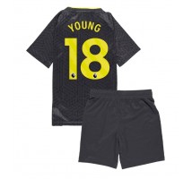 Everton Ashley Young #18 Koszulka Wyjazdowa dzieci 2024-25 Krótki Rękaw (+ krótkie spodenki)